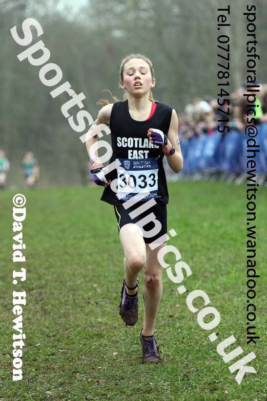 Girls under-13s Inter Counties Cross Country, Prestwold Hall, Loughborough. Photo: David T. Hewitson/Sports for All Pics